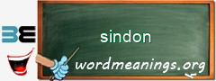 WordMeaning blackboard for sindon